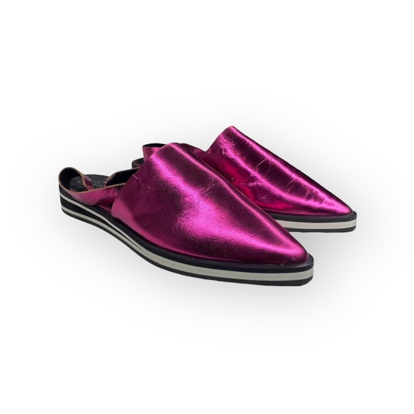 new Free People ༄ Lexa Pointed Toe Slingback Flat༄ Metallic Purple ༄ 37 6.5M 7M - Picture 10 of 16